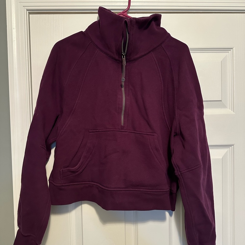 Lululemon Athletica Deep Purple Half-Zip Hoodie